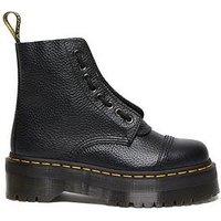 Dr Martens Sinclair Soft Leather Platform Boots - Black