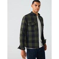 Only & Sons Gudmund Checked Shacket - Green