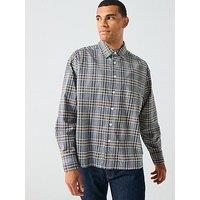 Only & Sons Elliot Brushed Check Shirt - Grey