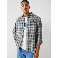 Only & Sons Rafael Check Long Sleeve Shirt - Grey
