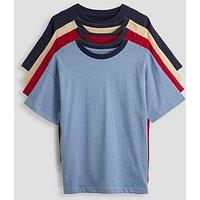 The Very Collection 4 Pack Contrast Bound Neck T-Shirt Pack - Multi