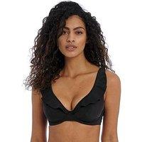 Freya Jewel Cove Underwire High Apex Bikini Top- Black