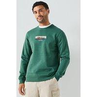 Only & Sons Connor Simple Life Crew Sweat - Green