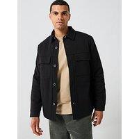 Only & Sons Kodyl Sweat Shacket - Black