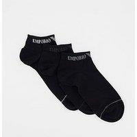 Emporio Armani Bodywear 3 Pack Trainer Liner Socks - Multi