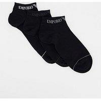 Emporio Armani Bodywear 3 Pack Crew Socks - Black
