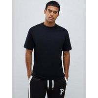 River Island Short Sleeve Regular Fit T-Shirt - Black