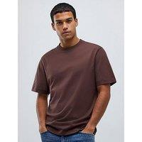 River Island Short Sleeve T-Shirt - Dark Brown