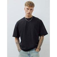 River Island Short Sleeve Over Sized Boxy T-Shirt - Black