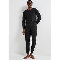 Emporio Armani Bodywear Endurance Jersey Pyjama Set - Black