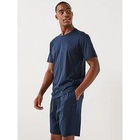 Emporio Armani Bodywear Jersey Shortie Pyjama Set - Navy