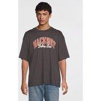Only & Sons Fred London Hackney Oversized Fit T-Shirt - Black