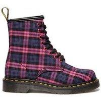 Dr Martens 1460 8 Eye Boot Pink Tartan - Multi