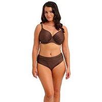 Fantasie Sabana Underwire Gathered Full Cup Bikini Top - Chestnut Sparkle