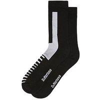 Dr Martens Double Doc Sock Double Doc Black White Cotton Blend - Black/White