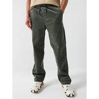 Only & Sons Loose Fit Cord Casual Trousers - Dark Grey