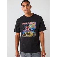 Only & Sons Iron Maiden Relaxed Fit Short Sleeve T-Shirt - Black