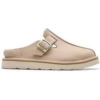 Clarks Solsbury Mule. Suede Shoes - Beige