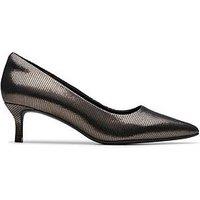 Clarks Zarey Court Shoes - Silver