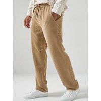 Only & Sons Sinus Loose Fit Corduroy Trousers - Khaki