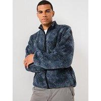 Only & Sons James Zip Fleece Jacket - Black