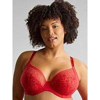 Sculptresse Sophia Red Plunge Bra - Red