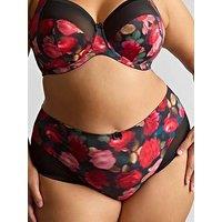 Sculptresse Bliss Rose Print Deep Brief - Rose Print