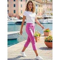 Roman Cropped Stretch Trousers - Violet