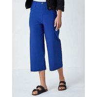 Roman Cropped Stretch Culotte - Midnight Blue