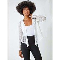 Roman Lightweight Knitted Shrug - Ivory