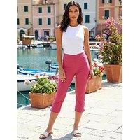 Roman Cropped Stretch Trouser - Pink
