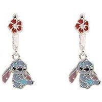 Disney Stitch Dangle Hoop Earrings