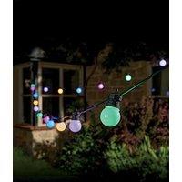 Smart Solar Party Festoon Lv String Lights, Multi Coloured - Set Of 10