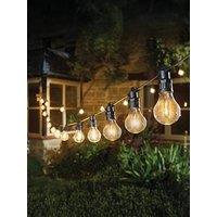 Smart Solar Decor Festoon Lv String Lights, Warm White - Set Of 20