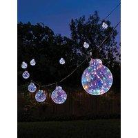 Smart Solar Galaxy Firefly Festoons Lv String Lights, Mc - Set Of 10