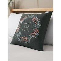 Very Home Deck The Halls Cushion