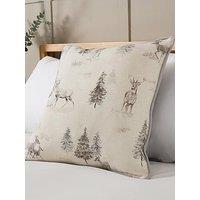 Very Home Stag Scene Cushion