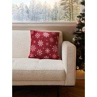 Very Home Christmas Snow Flake Cushion