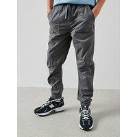 The Very Collection Jersey Twill Carpenter Joggers - Grey