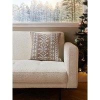 Very Home Christmas Fairisle Cushion