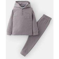 The Very Collection Single Waffle Pyjamas - Grey