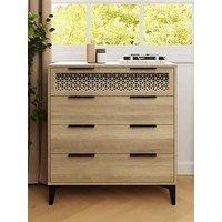 Gfw Ezra 4 Drawer Chest Oak