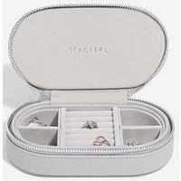 Stackers Oval Pebble Grey Travel Box