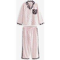 Cath Kidston Pj Button Ecru Posey - Grey