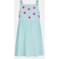 Accessorize Girls Flower Dress - Blue