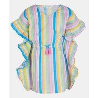 Accessorize Girls Stripe Print Kaftan - Multi