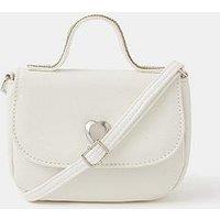 Accessorize Girls Mini Glitter Party Bag - Light Cream
