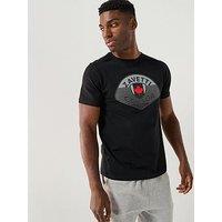 Zavetti Canada Botticini Short Sleeve Classic Large Logo T-Shirt - Black