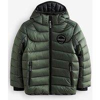 Ted Baker Boys Midweight Coat - Khaki Green