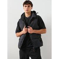 Zavetti Canada Rovino Hooded Padded Gilet - Black
